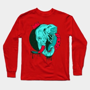 Turqred Royal Elephant Long Sleeve T-Shirt